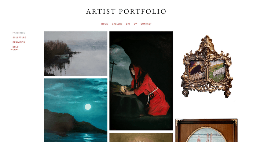 Artist Portfolio Gallery